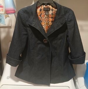 Dark Denim Boxy Jacket - 4